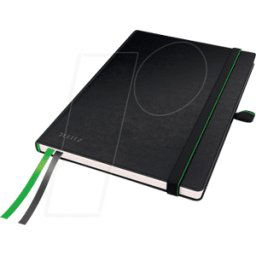 LEITZ 44780095 - LEITZ cuaderno A5 forrado, tapa dura, negro