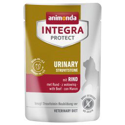 animonda Integra Protect Adult Cálculos urinarios 24 x 85 g para gatos - Vacuno