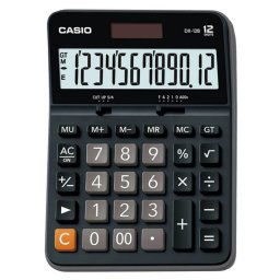 Casio DX-12B Calculadora de Mesa con Pantalla Extragrande de 12 Dígitos Negra