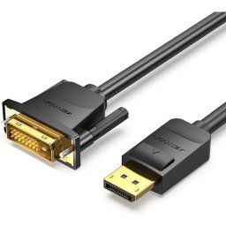 Cable conversor Vention HAFBH DisplayPort macho a DVI macho 2m Full HD Negro