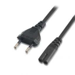 Cable alimentación AISENS A132-0173 1.5m CEE7/16 C7 1500W cobre AWG18 negro