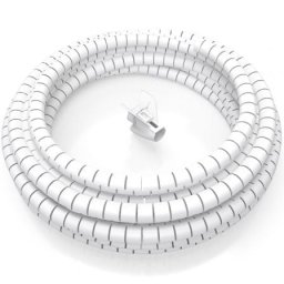 Organizador de cables AISENS A151-0918 2m blanco plástico alta resistencia hasta 25mm adaptador