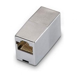 Adaptador RJ45 AISENS A138-0295 Cat.5e STP Hembra/Hembra Apantallado Acero Inoxidable