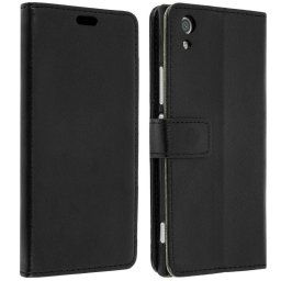 Avizar Funda Tipo Libro Cartera Negra para Sony Xperia XA1