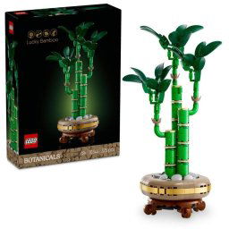 Lego Botanicals Bambú de la Suerte, Planta Artificial y Decoración Hogar para Adultos