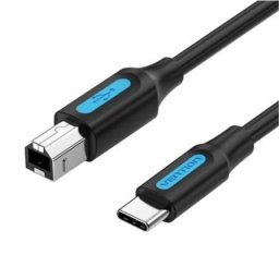 Cable USB-C Vention CQUBH 2.0 Tipo-B macho a Tipo-C macho 2m 480Mbps blindado