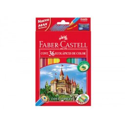 Lapices de colores faber castell hexagonal madera reforestada caja de 36 unidades colores surtidos