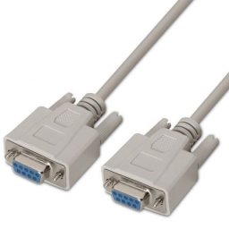 Cable serie RS232 AISENS A112-0066 DB9 Hembra a DB9 Hembra 1.8m Beige hasta 1.6Mbps