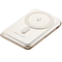 Powerbank Vention FHNW0 10000mAh 20W Wireless Magnético Blanca