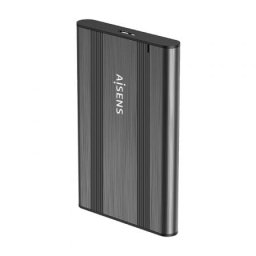 Caja Externa 2.5″ AISENS ASE-2526GR Aluminio Gris USB 3.1 SATA Instalación Sin Tornillos
