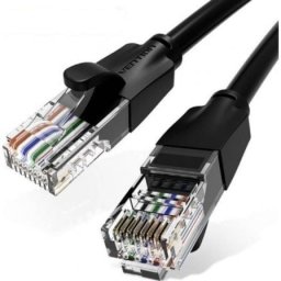 Cable de Red RJ45 Vention IBEBN Cat.6 15m chapado en oro negro