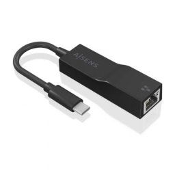 Conversor AISENS USB3.1 Gen1 USB-C a Ethernet Gigabit 1000Mbps 11cm Negro