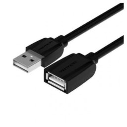 Cable USB 2.0 Vention VAS-A44-B200 480Mbps 2m Macho-Hembra Negro
