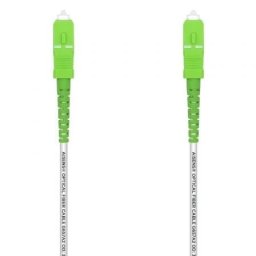 Cable fibra óptica AISENS A152-0498 SC/APC-SC/APC 10m G657A2 monomodo blanco LSZH