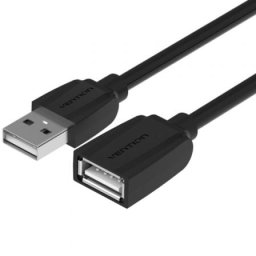 Cable alargador USB 2.0 Vention VAS-A44-B500 5m Negro USB macho a hembra