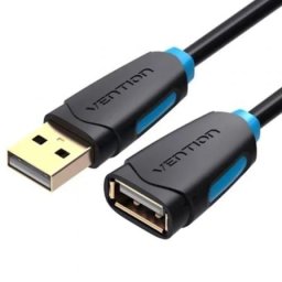 Cable Alargador USB 2.0 Vention CBCBD 50cm dorado negro