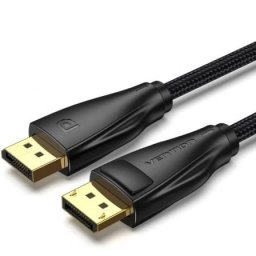 Cable DisplayPort Vention HCCBI 1.4 8K 3m negro, DP macho a macho, cobre trenzado