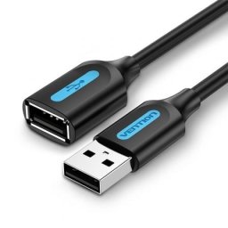 Cable USB Alargador Vention CBIBI 3m 480Mbps USB 2.0 Negro