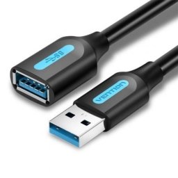 Cable USB Vention CBHBH 3.0 Macho-Hembra 5Gbps 2m Negro