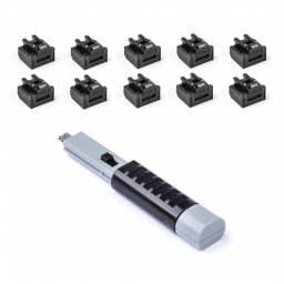 Smart Keeper Pack 10 Bloqueos para Puertos RJ45 + Llave de Seguridad Negro