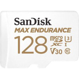SDSQQVR128GGN6IA - Tarjeta de memoria microSDXC de 128 GB, SanDisk Max Endurance