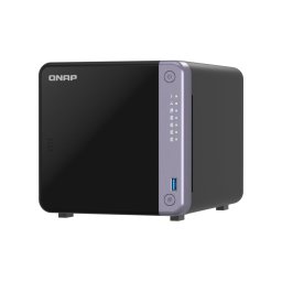 NAS Torre QNAP 4GB DDR4 Alpine AL-524 4 Bahías 10GbE TS-432X-4G, óptimo para backup seguro y contenedores