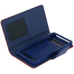 Avizar Funda Libro Roja/Azul para Smartphone Max. 152x145x76mm