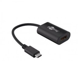 Goobay Adaptador USB-C 3.0 a HDMI Negro