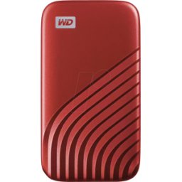 SANDISK WDBAGF0020BRD - SSD WD My Passport, rojo, 2 TB, USB-C 3.1