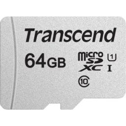 TS64GUSD300S - Tarjeta de memoria microSDXC de 64 GB, Transcend 300S, clase 10