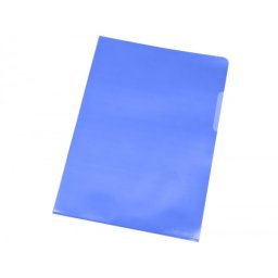 Carpeta dossier uñero plastico q-connect din a4 120 micras azul caja de 100 unidades