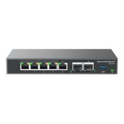 Gateway Grandstream GCC6010 All In One 2 SFP Router VPN Firewall IP PBX Switch Negro