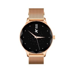 Smartwatch MaxCom FW52 Diamond Bluetooth + control de salud avanzado + doble correa dorada y rosa