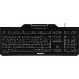 CHERRY JK-A0100EU-2 - Teclado con terminal de tarjeta inteligente, negro, EE. UU