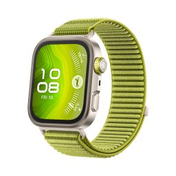 HUAWEI WATCH FIT 4 Pro Verde Nylon/Cristal de Zafiro y Titanio/Hasta 10 Días de Batería/Conexión con Android & iOS
