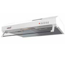 Campana extractora Cata Decorativa 195m³/h Succión silenciosa 3 velocidades LED inox/blanco