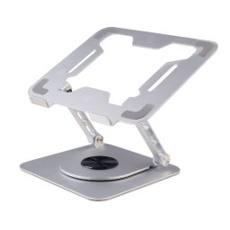 Soporte portátil Ewent EW1267 aluminio base giratoria 360°, altura regulable, plegable