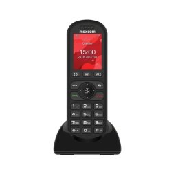 Teléfono Fijo Inalámbrico Maxcom MM39D SE 4G Pantalla Grande Batería Larga Duración Negro