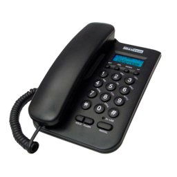 Teléfono fijo MaxCom KXT100 Negro Altavoz Pantalla 2.88″ Memoria 40 llamadas