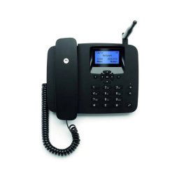 Teléfono fijo Motorola FW410L 4G 2000 contactos LCD 2,2″ Altavoz SMS Negro