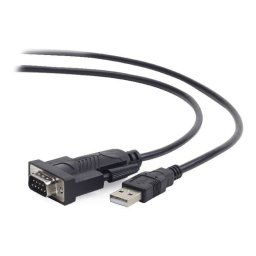 Convertidor serie a USB Ewent EW1116 1,5 m RS232 autoalimentado negro