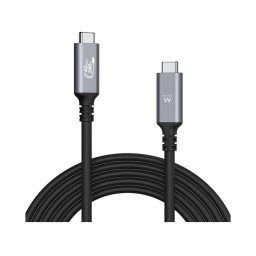 Cable Ewent EC1070 USB4 Thunderbolt 4 40Gbps 240W 1m Negro Chip E-Marker