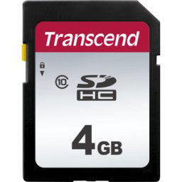 TRANSCEND TS4GSDC300S - Tarjeta de memoria SDHC, 4 GB, clase 10, 300S
