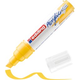 EDDING 5000GE - Marcador acrílico, 5 mm - 10 mm, tráfico amarillo