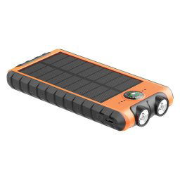Cargador solar portátil BigBen Connected 10000mAh USB-C USB-A linterna LED brújula