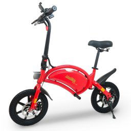 Bicicleta eléctrica UrbanGlide eBike 140 Rouge 250W 14″ disco Bluetooth LED