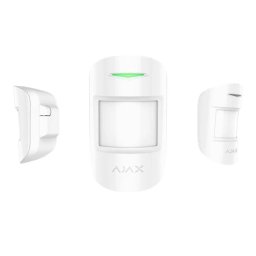 Sensor de movimiento Ajax MotionProtect PIR Blanco 2 km inalámbrico, batería 7 años, sensibilidad ajustable