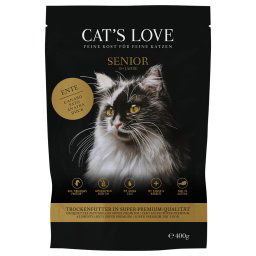 Cat's Love Senior con pato pienso para gatos - 2 x 400 g