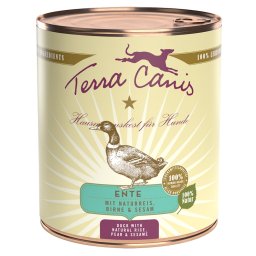 Terra Canis 6 x 800 g - Pato con arroz integral, remolacha, pera y semillas de sésamo