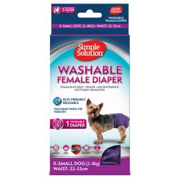 Simple Solution pañal lavable para perros - Talla XS, 1 unidad